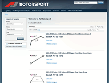 Tablet Screenshot of ajmotorsport.com